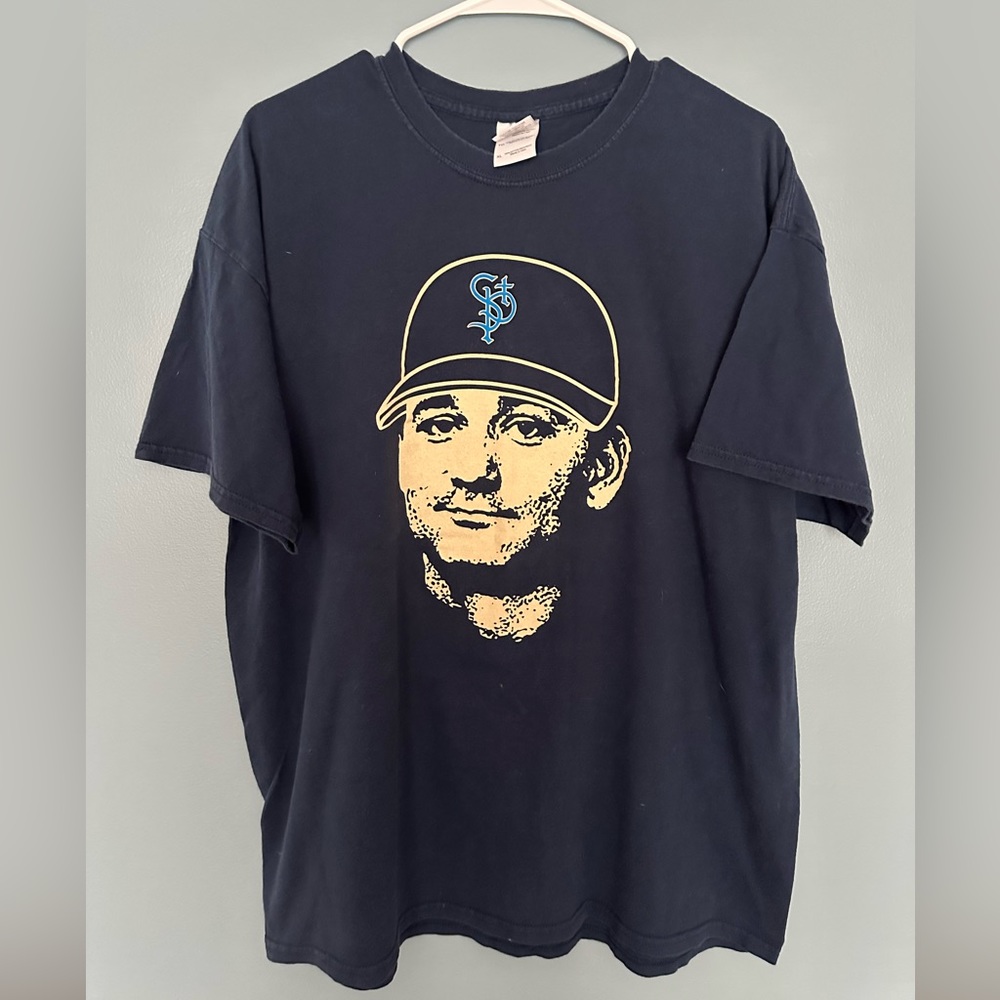 Saint Paul Saints Bill Murray Baseball Tee Shirt T-Shirt
